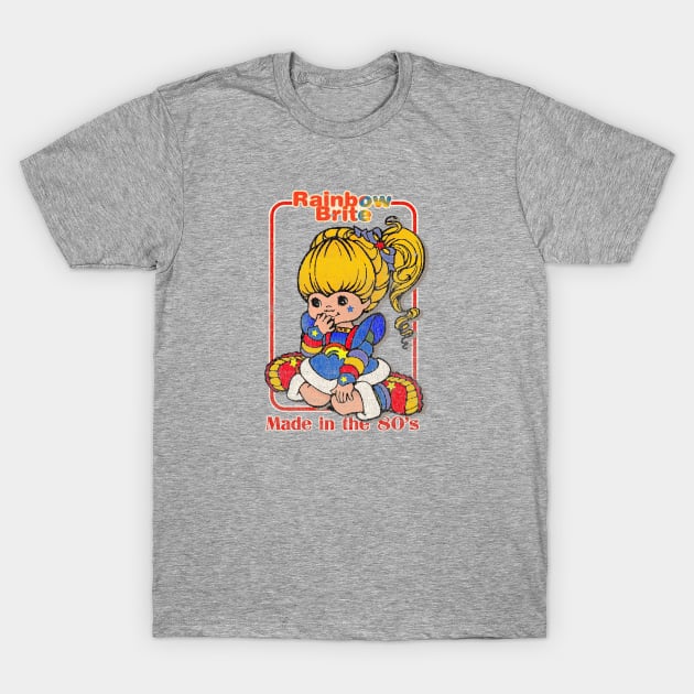 80s Kid Rainbow Brite Distressed T-Shirt by Tangan Pengharapan